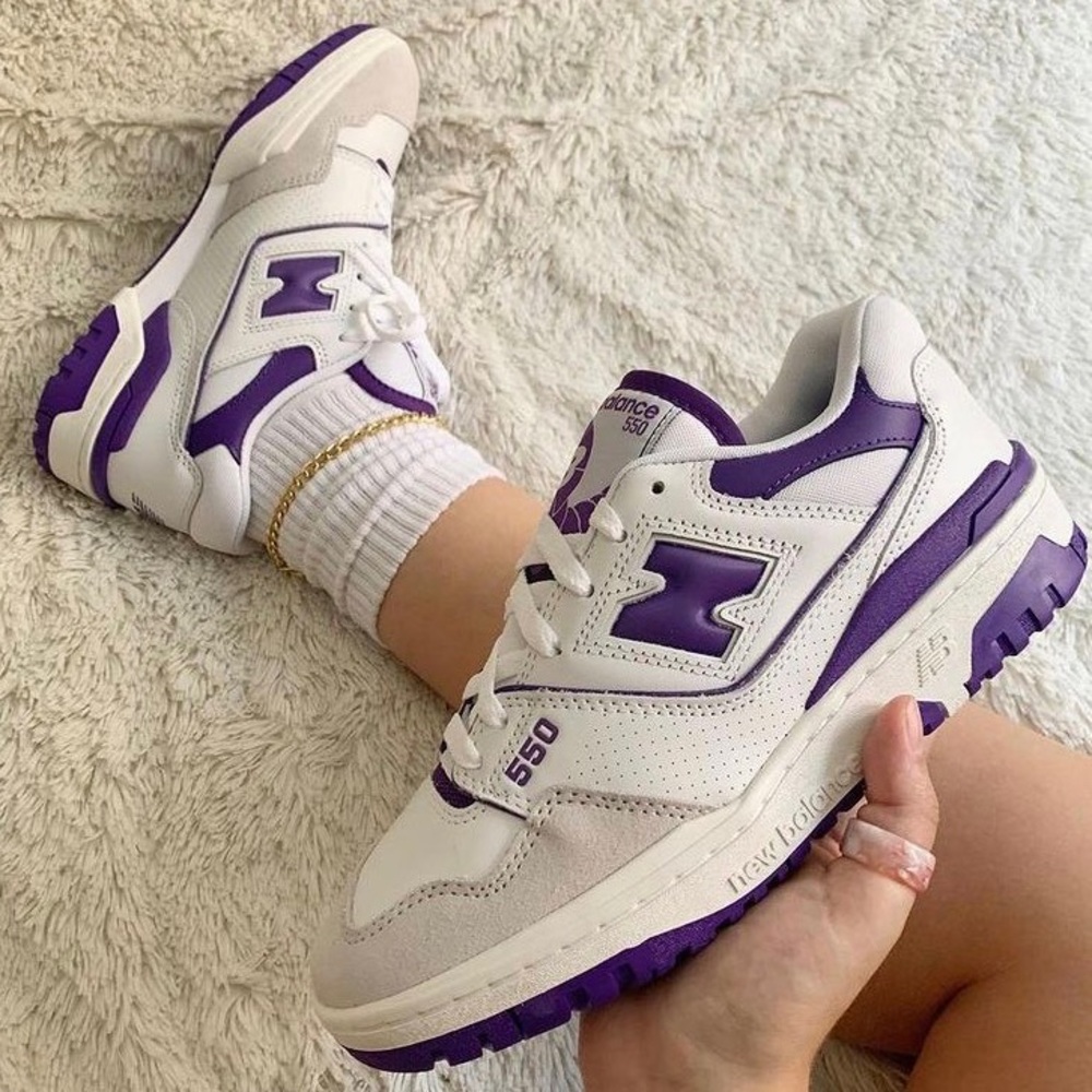 New Balance 550 White Purple